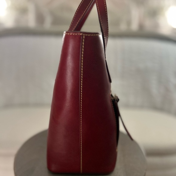 Dooney and Bourke Florentine Brinley Satchel in BORDEAUX - Picture 3 of 6